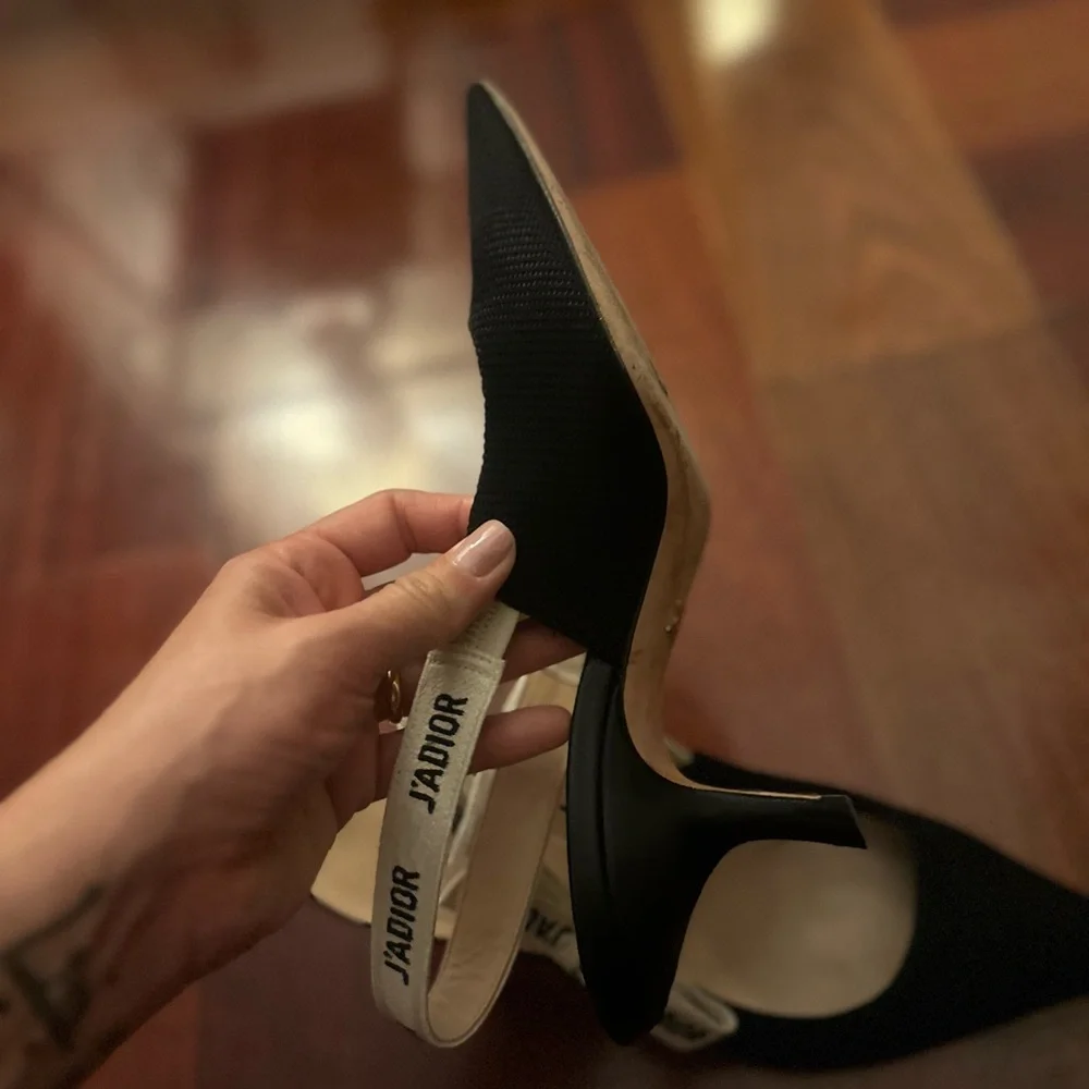 Dior SlingBack black stilletos - Picture 6 of 12